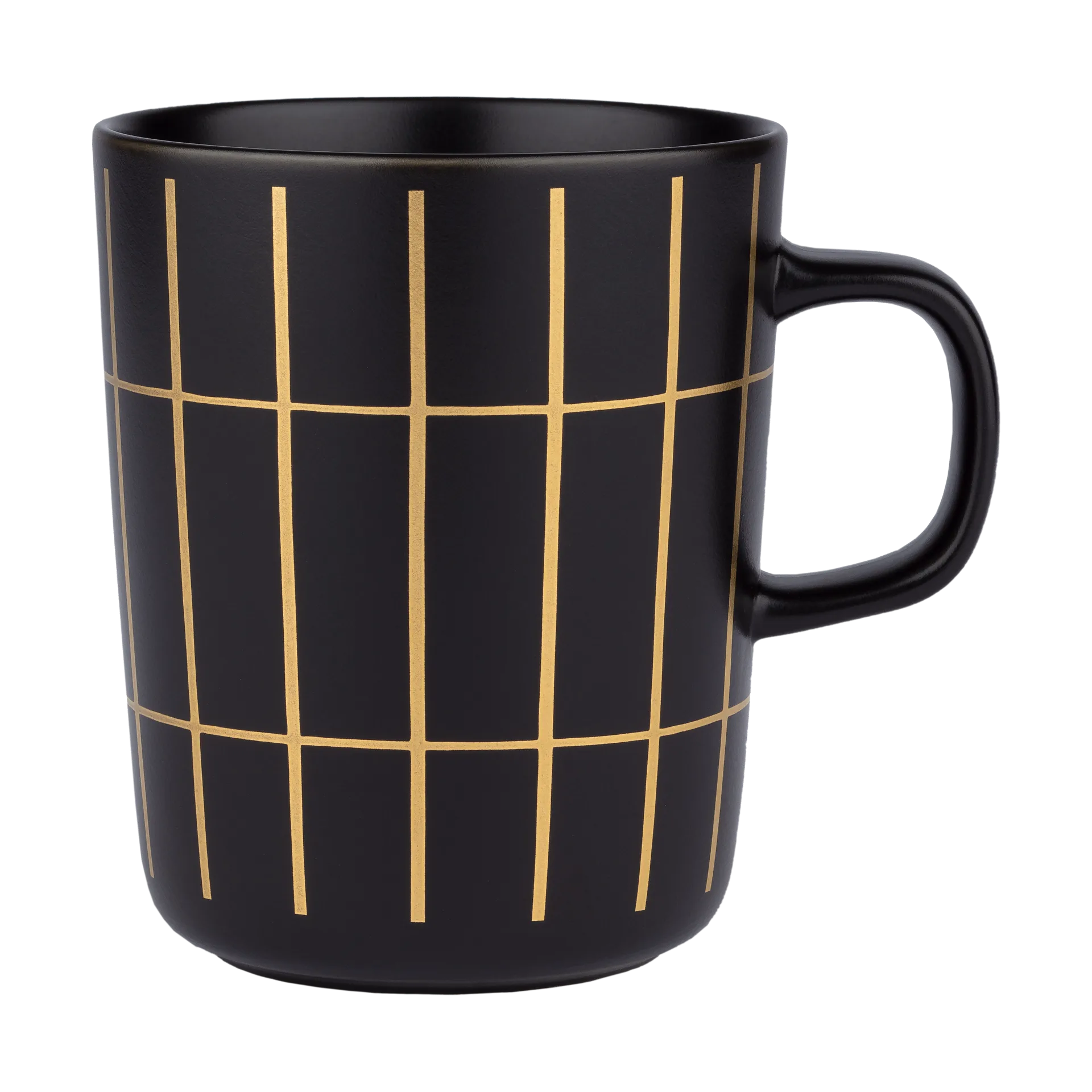 Tiiliskivi metal Tasse 25 cl, Black-gold Marimekko