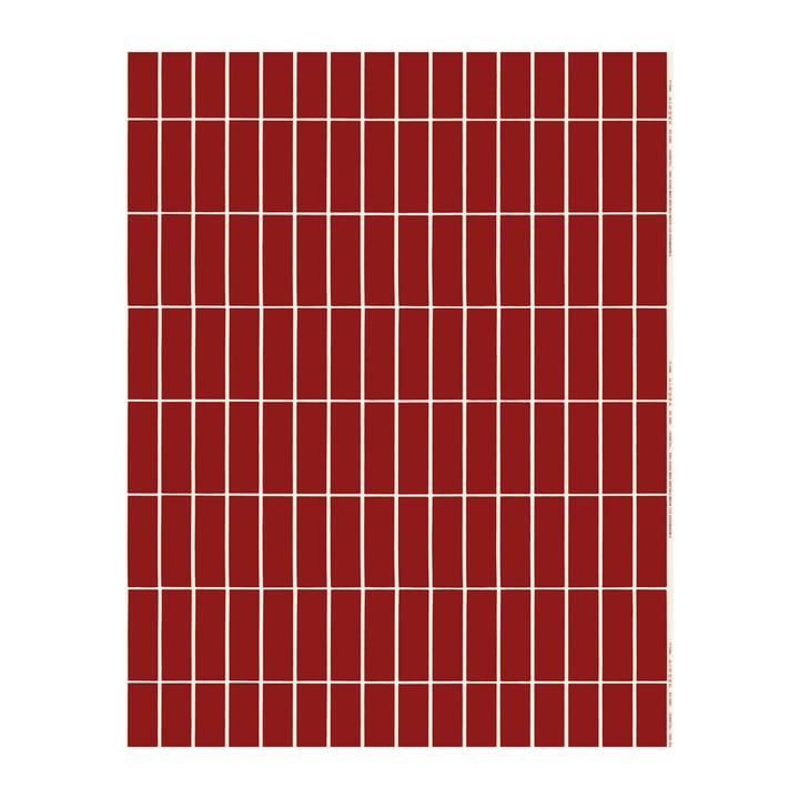 Tiiliskivi Satinstoff - Rot-Beige - Marimekko