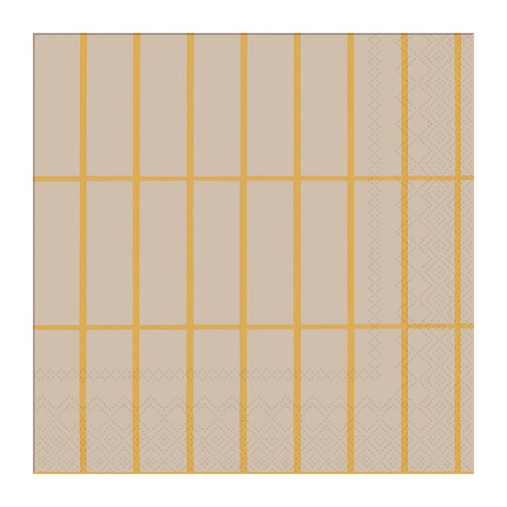 Tiiliskivi Serviette 33x33cm 20er Pack - Linen-gold - Marimekko