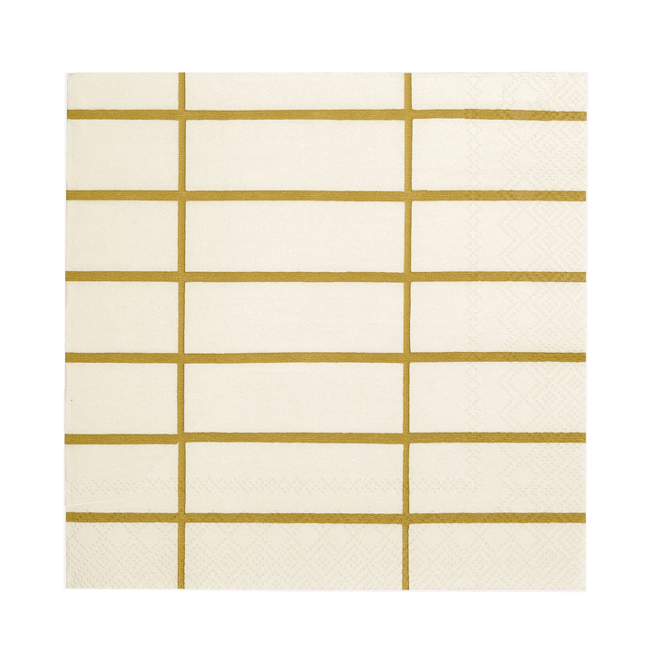 Tiiliskivi Serviette 33x33cm 20er Pack, Linen-ochre Marimekko
