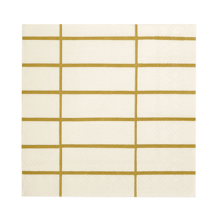 Tiiliskivi Serviette 33x33cm 20er Pack - Linen-ochre - Marimekko