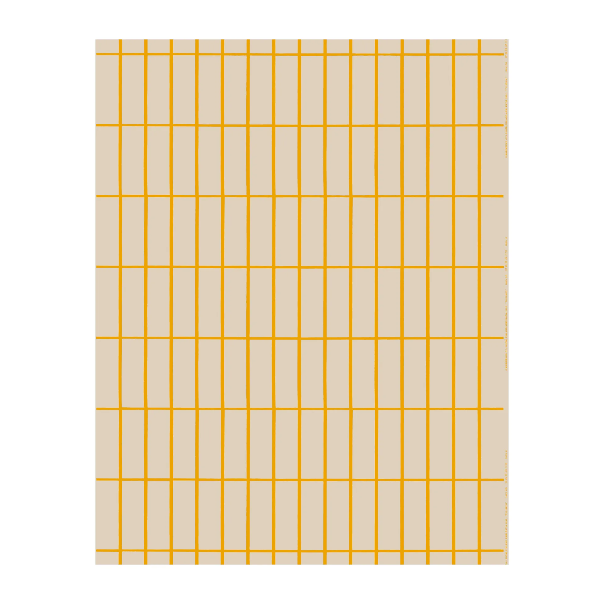 Tiiliskivi Stoff Baumwolle-Leinen, Linen-gelb Marimekko