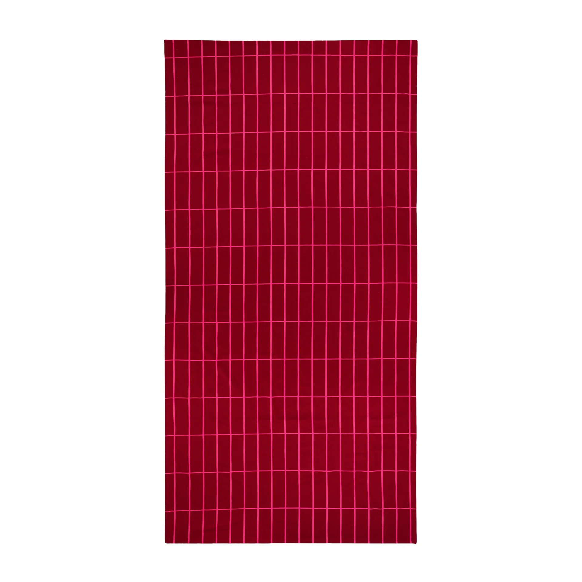 Tiiliskivi Tischdecke 140 x 280 cm, Rot-Rosa Marimekko