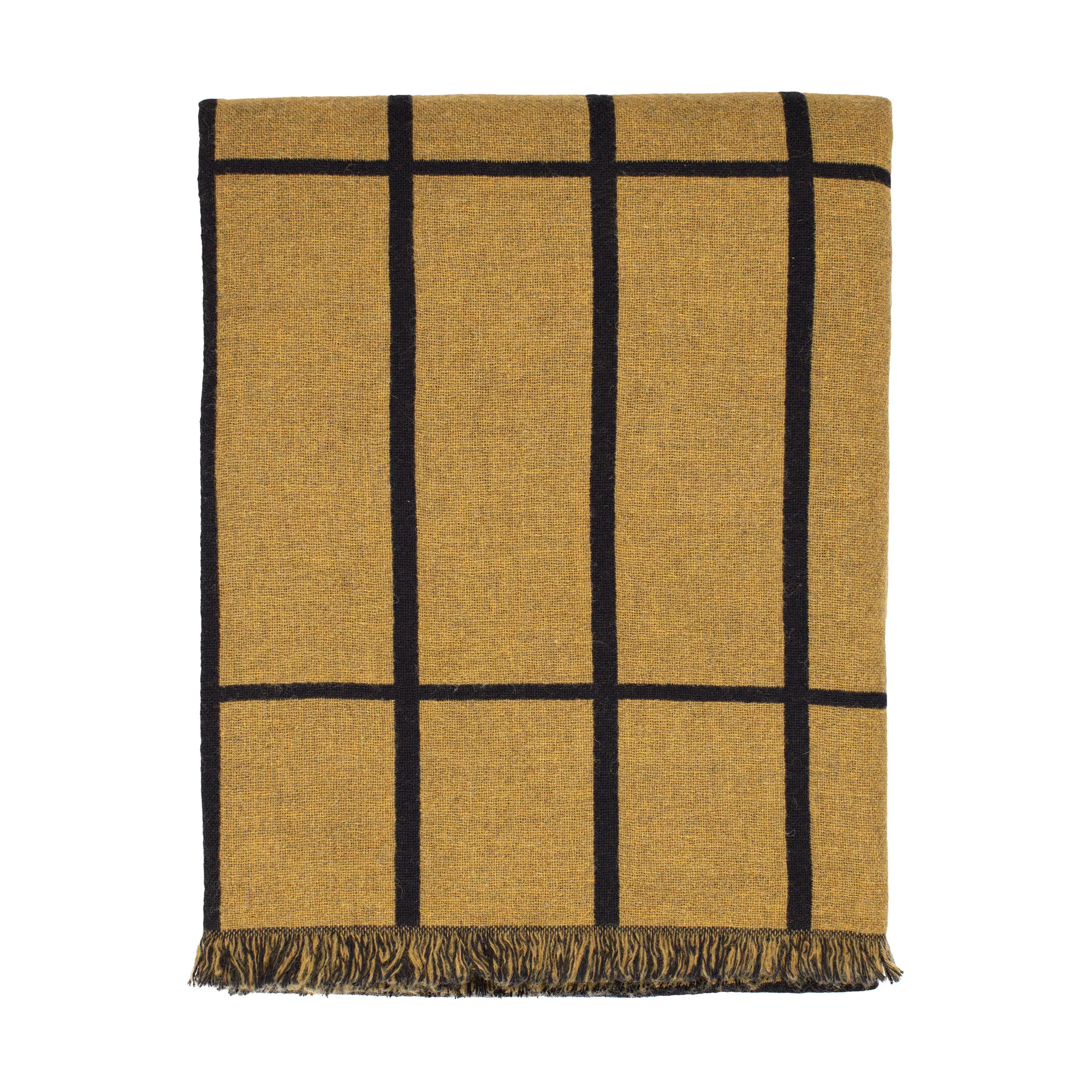 Tiiliskivi Wolldecke 140x180cm, Caviar-gold Marimekko