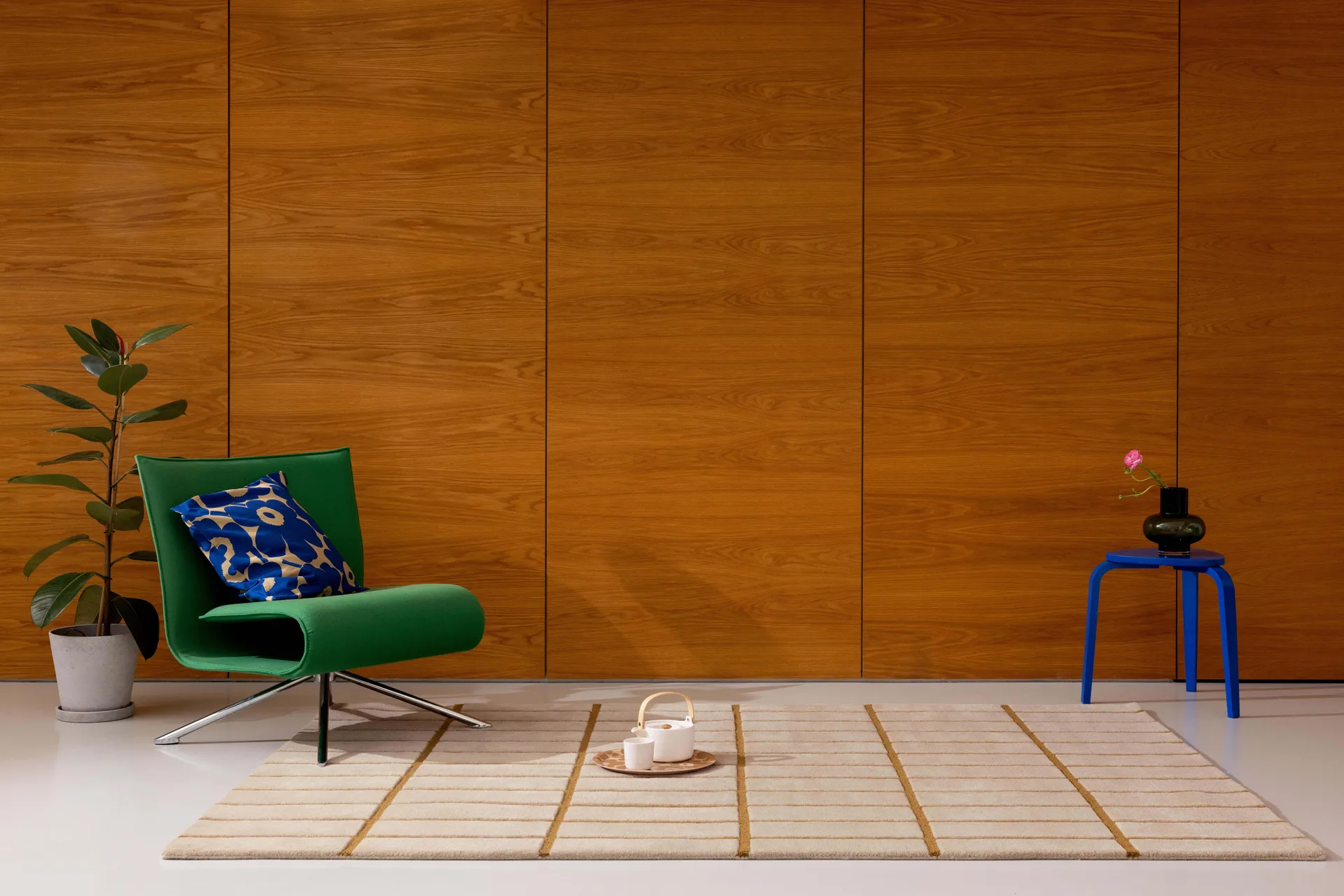 Tiiliskivi Wollteppich, Bronze Yellow, 200x280 cm Marimekko