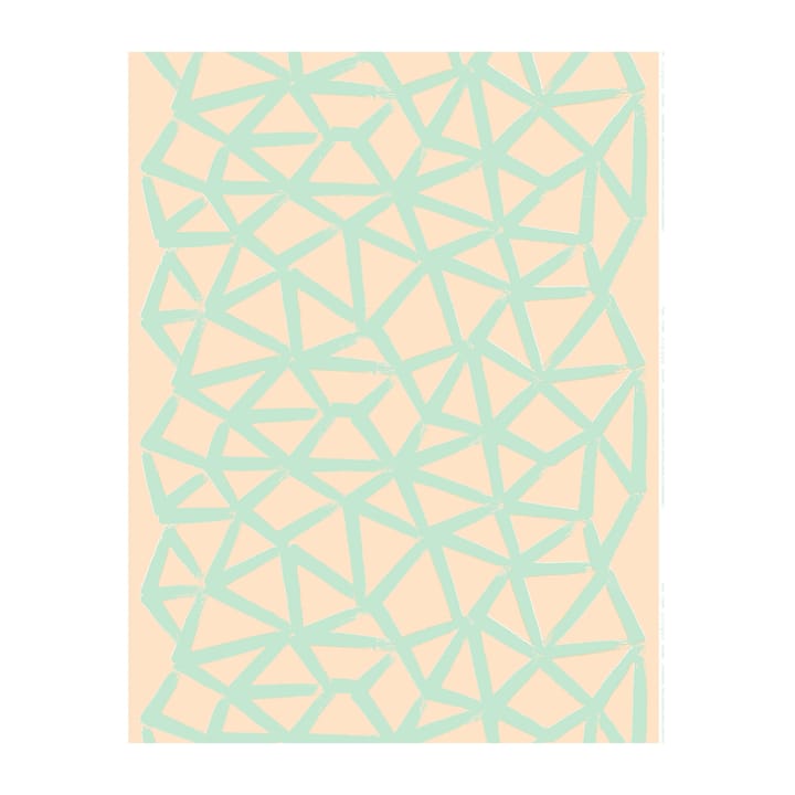 Ukkospilvi Leinenstoff - Peach-Mint - Marimekko