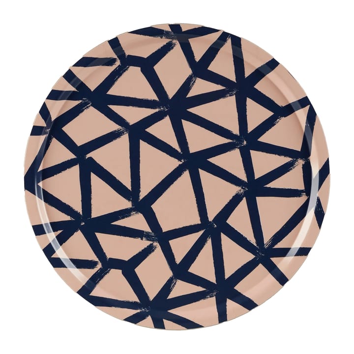 Ukkospilvi Tablett Ø46 cm - Powder-Dark blue - Marimekko