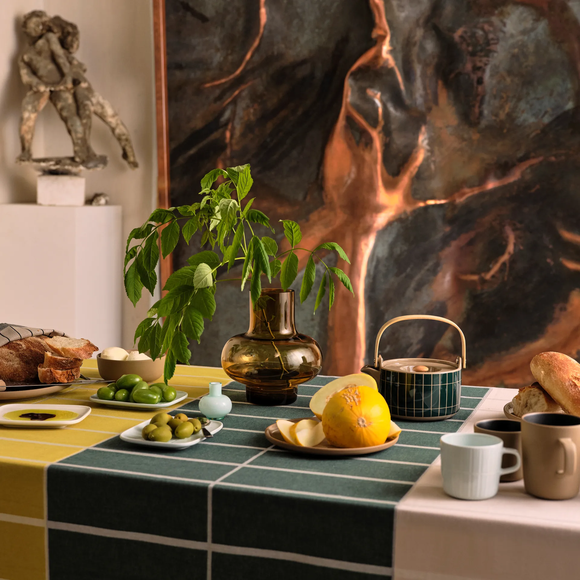 Umpu Vase 20 cm, Amber Marimekko