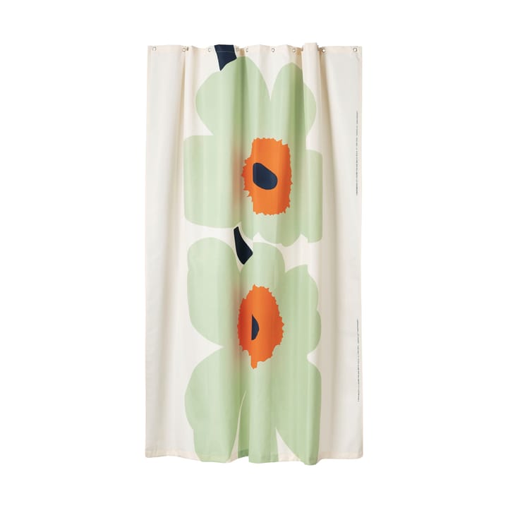 Unikko 60-Jahre-Jubiläum Duschvorhang 180x200 cm, Off white-sage-dark blue Marimekko