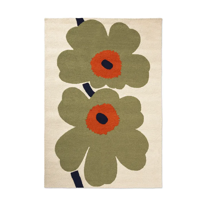 Unikko anniversary Outdoorteppich - Dusty green, 160x230 cm - Marimekko