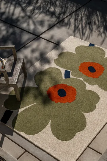 Unikko anniversary Outdoorteppich - Dusty green, 250x350 cm - Marimekko