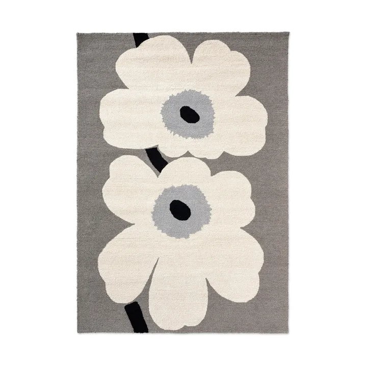Unikko anniversary Outdoorteppich - Grey, 160x230 cm - Marimekko