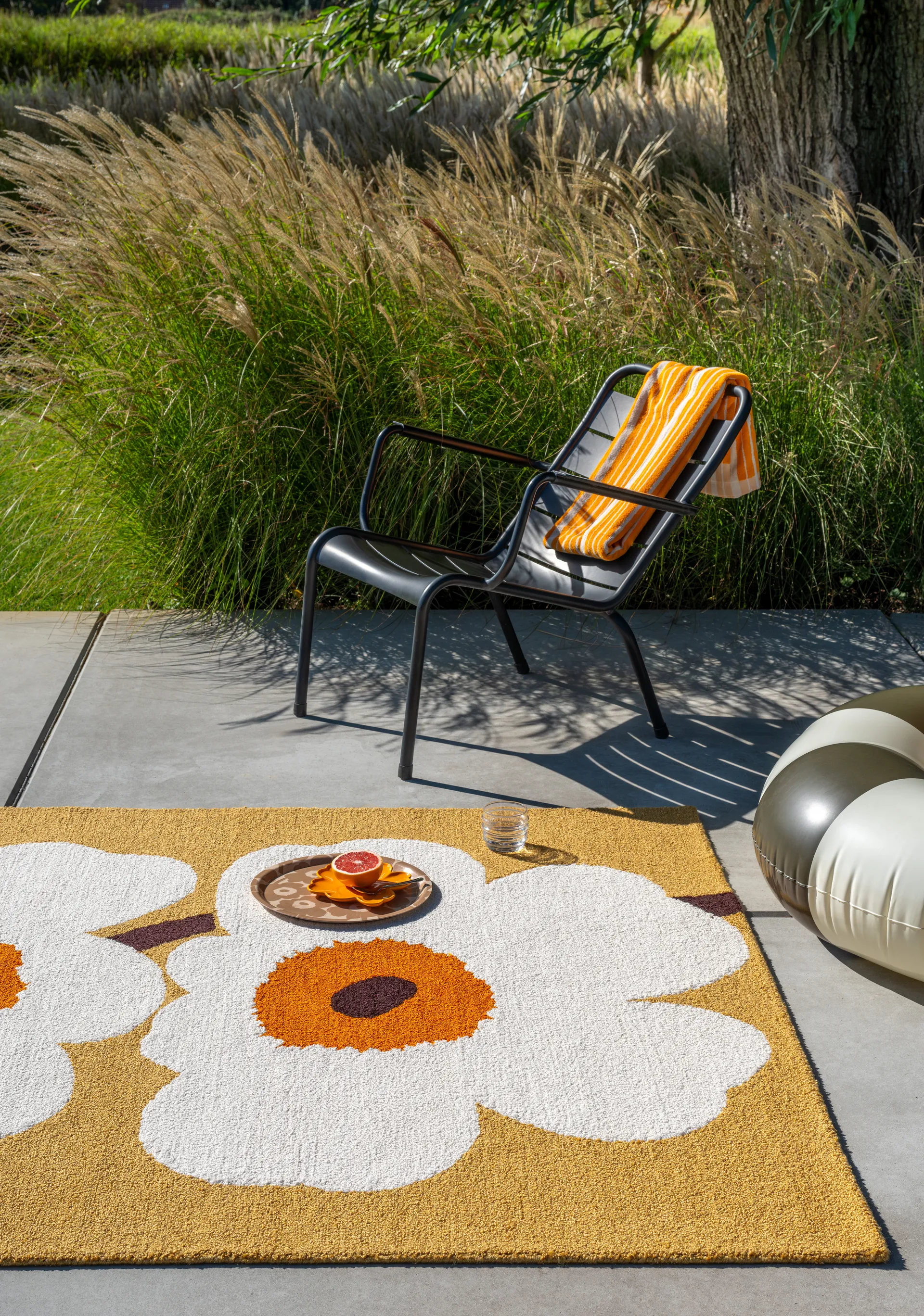 Unikko anniversary Outdoorteppich, Honey, 140x200 cm Marimekko