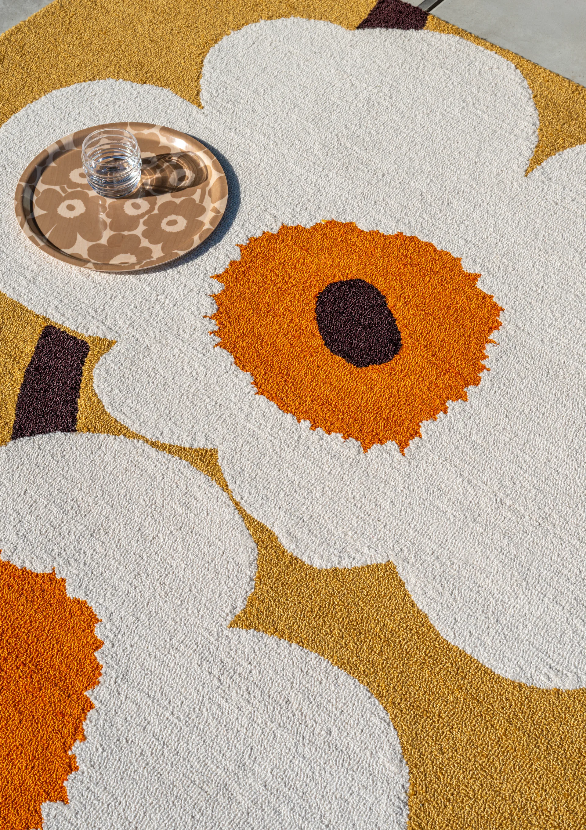 Unikko anniversary Outdoorteppich, Honey, 160x230 cm Marimekko