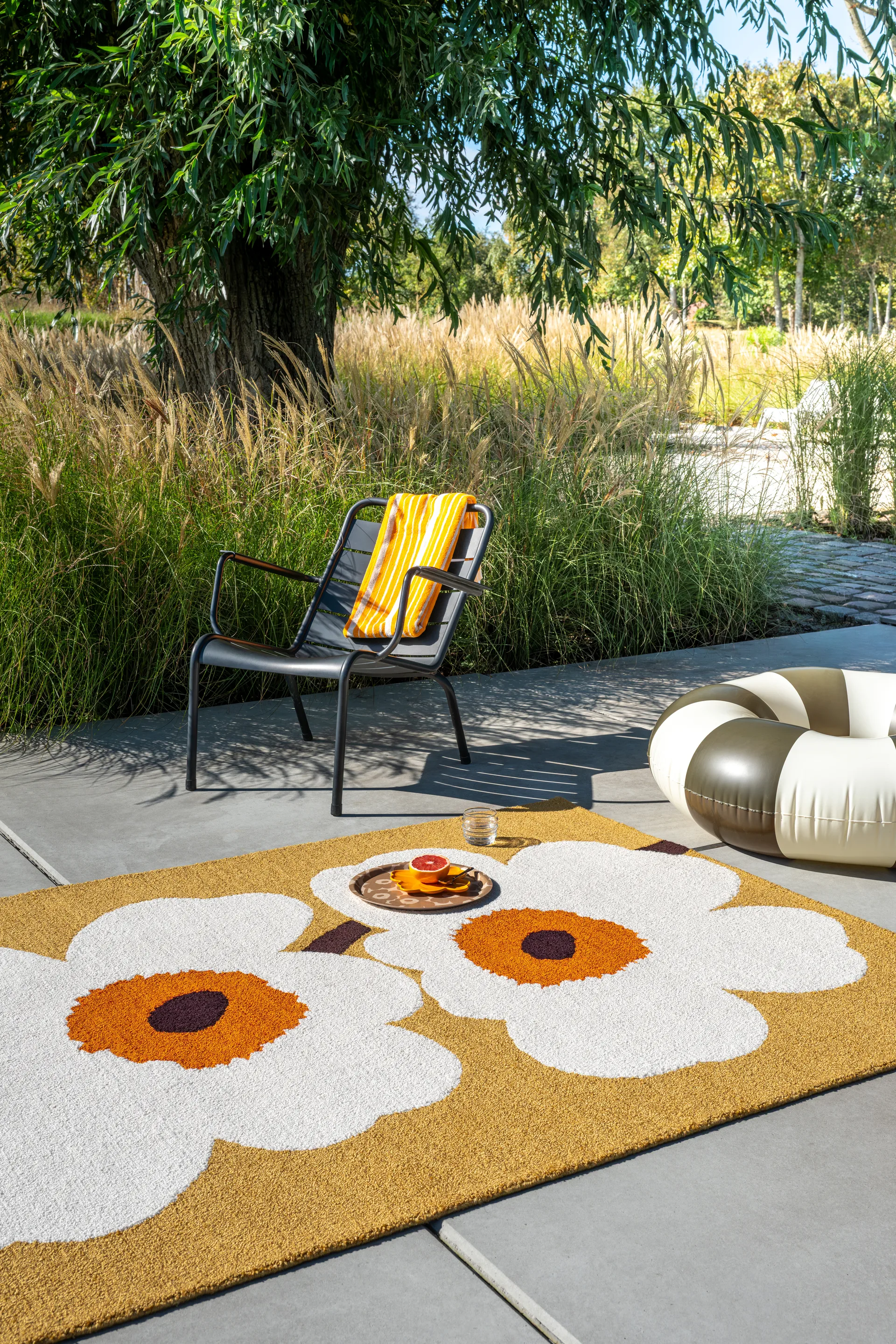 Unikko anniversary Outdoorteppich, Honey, 200x280 cm Marimekko