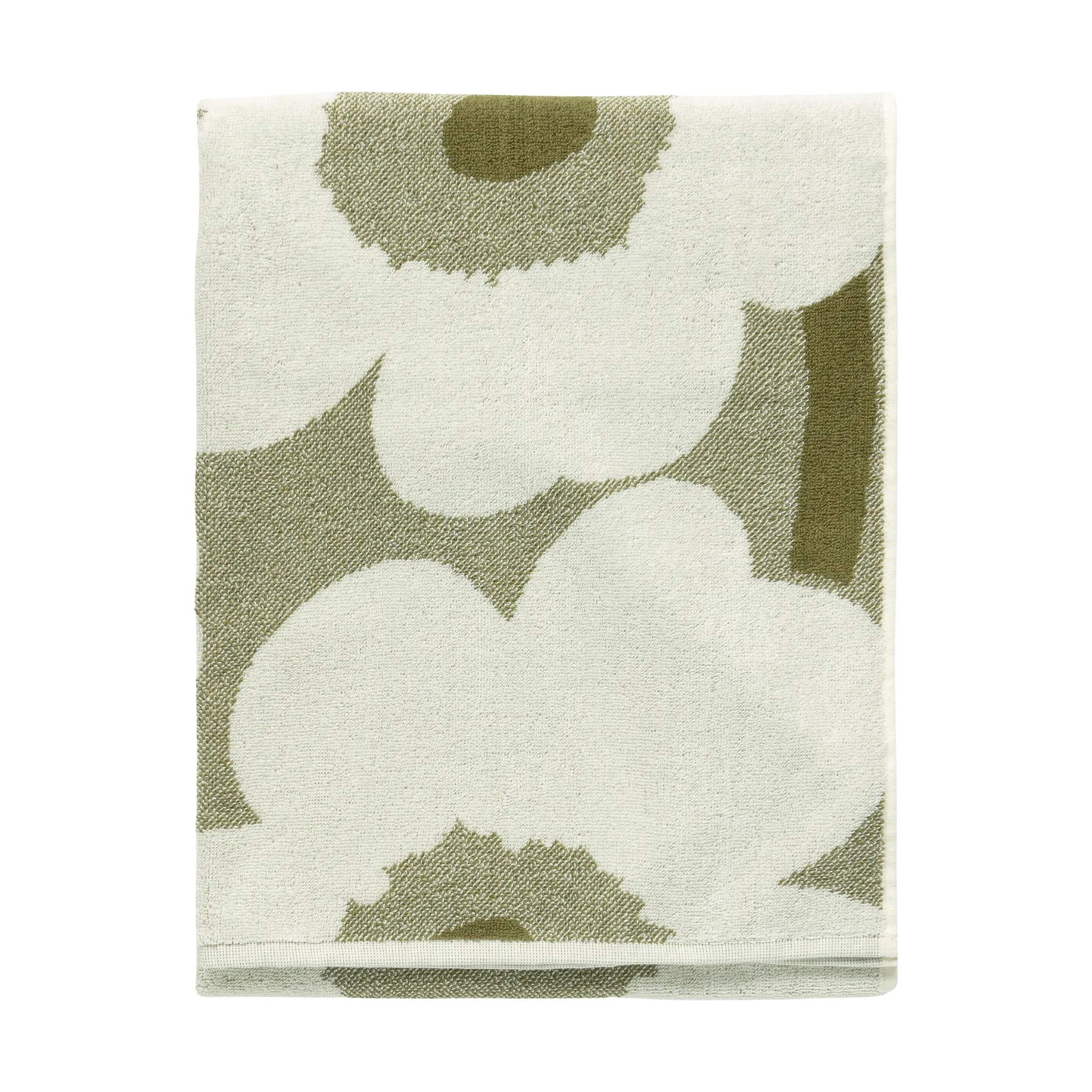 Unikko Badetuch 70x150cm, Green umber-cream Marimekko