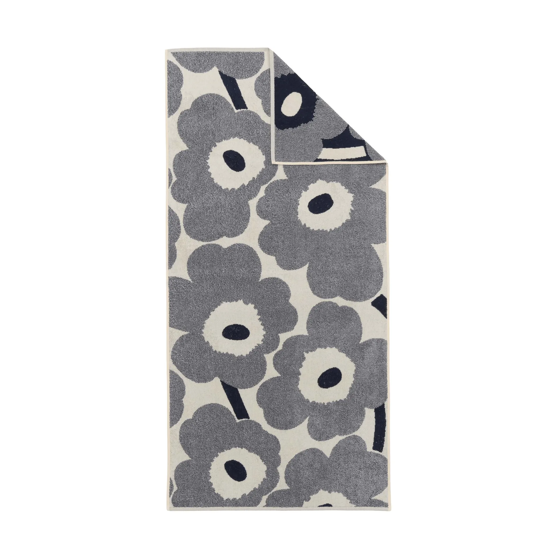 Unikko Badetuch 70x150cm, Off white-blueberry Marimekko