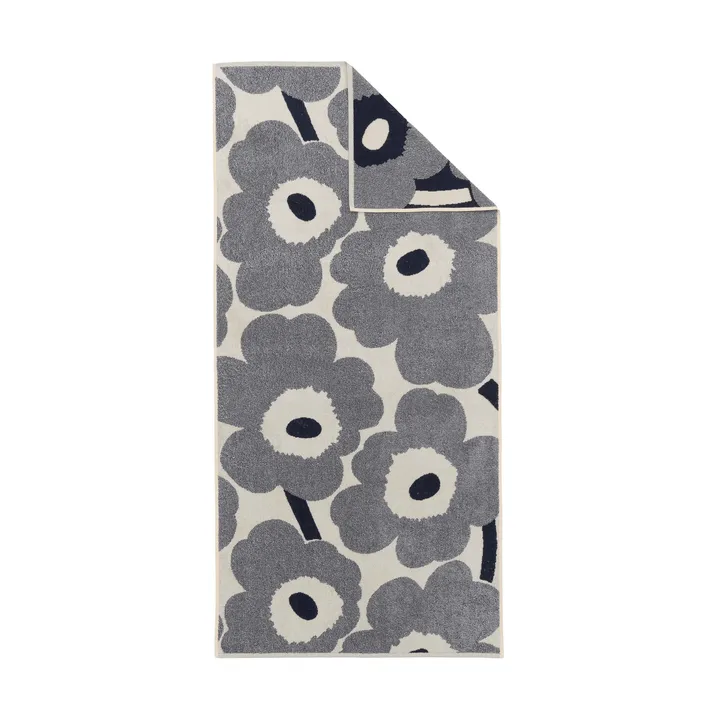 Unikko Badetuch 70x150cm - Off white-blueberry - Marimekko