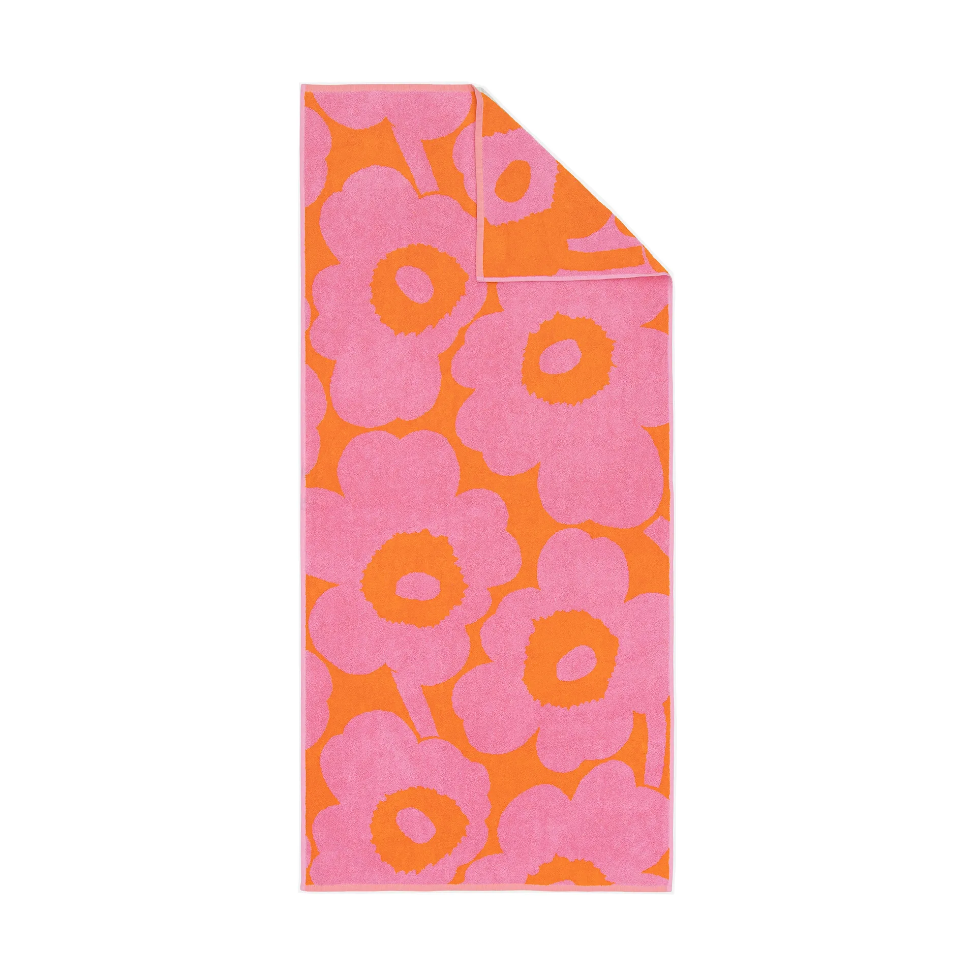 Unikko Badetuch 70x150cm, Orange-pink Marimekko