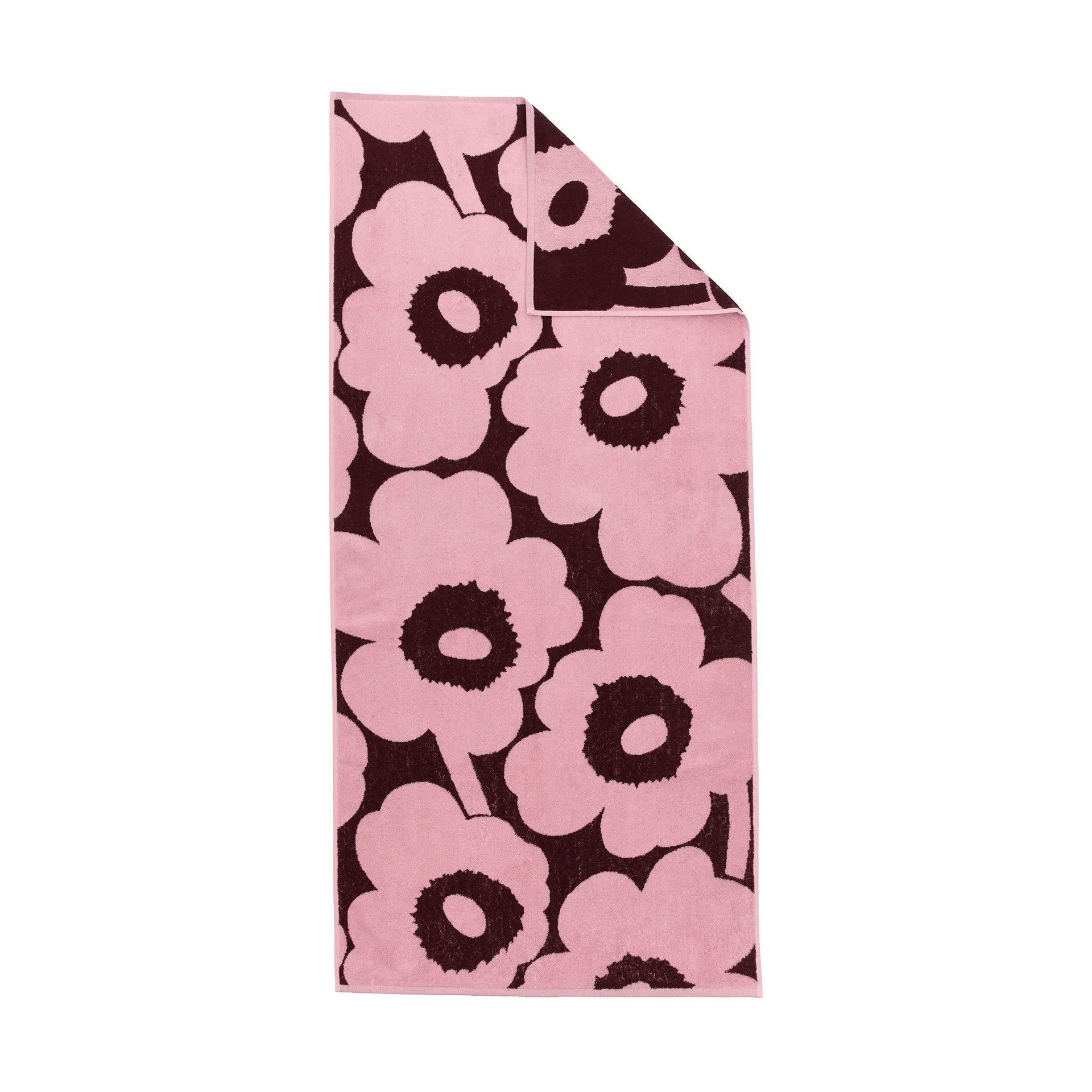 Unikko Badetuch 70x150cm, Pflaume-Pink Marimekko