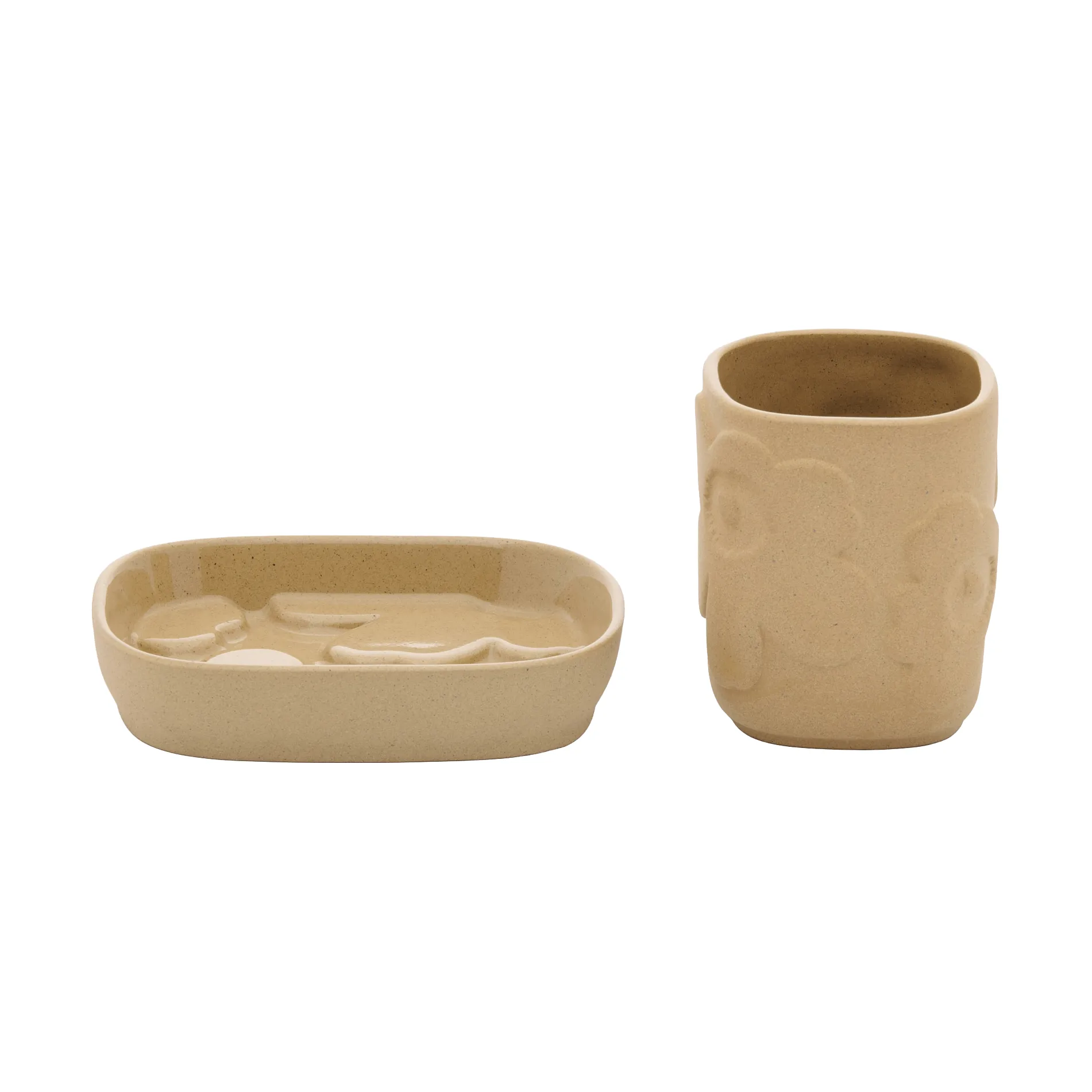 Unikko Badezimmer-Set 2-teilig, Sandstein Marimekko