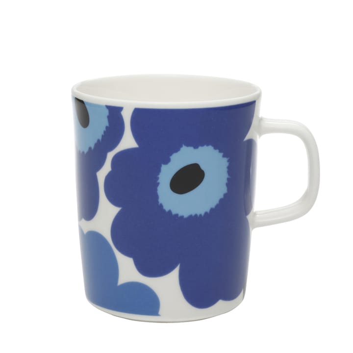Unikko Becher 25 cl - Blau-weiß - Marimekko