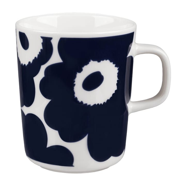 Unikko Becher 25 cl - Weiß-Dunkelblau - Marimekko