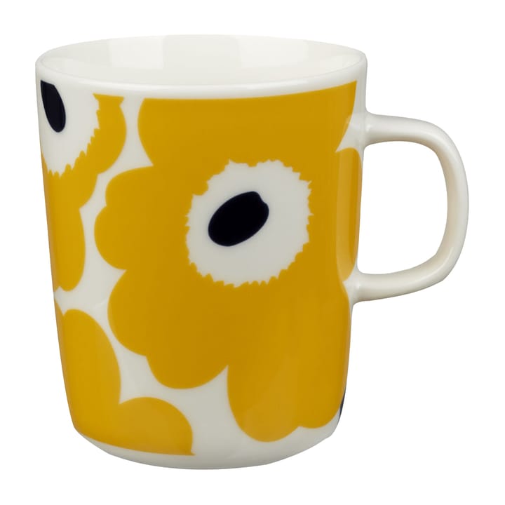 Unikko Becher 25 cl - Weiß-gelb - Marimekko