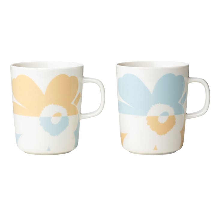 Unikko Becher 2,5 dl 2er-Pack - White-beige-aqua - Marimekko