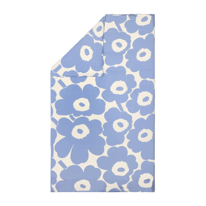 Unikko Bettbezug 150x210 cm - Hellblau-Naturweiß - Marimekko