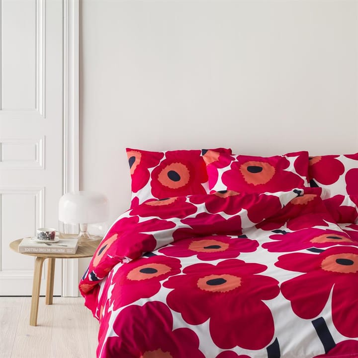 Unikko Bettbezug - Rot-weiß - Marimekko