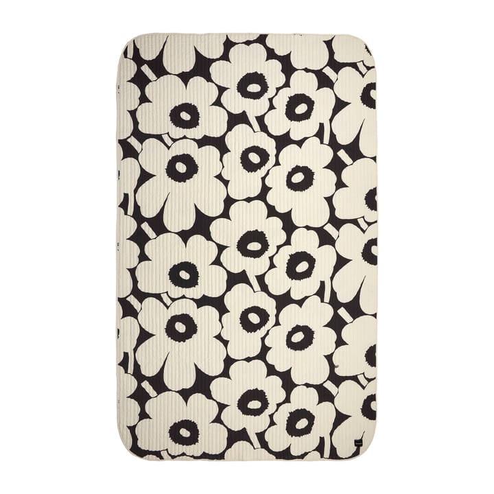 Unikko Bettlaken 160 x 260cm - Charcoal, off white - Marimekko