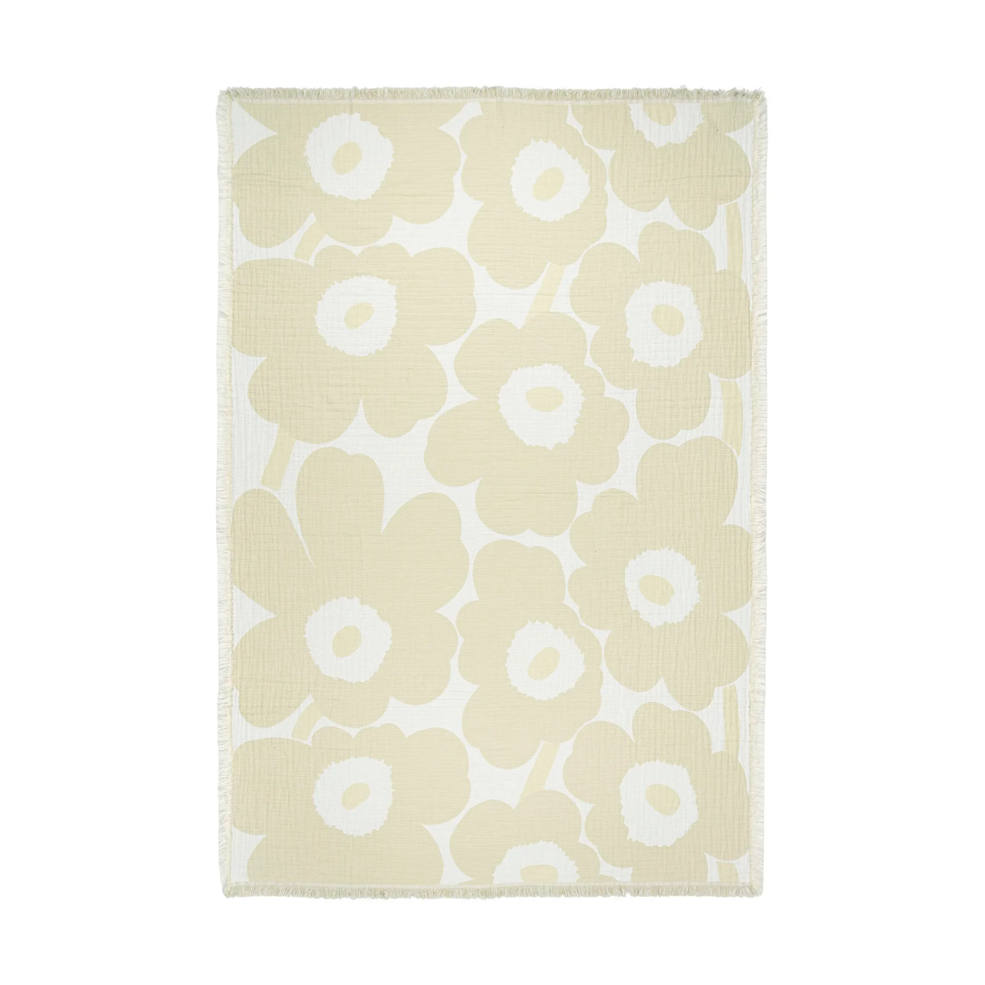 Unikko Decke 150x220 cm, Ecru Marimekko
