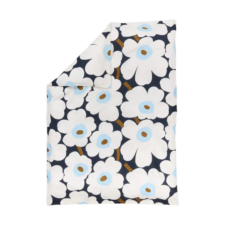 Unikko Deckenbezug 150x210cm - Blueberry-Off white-Cold blue - Marimekko