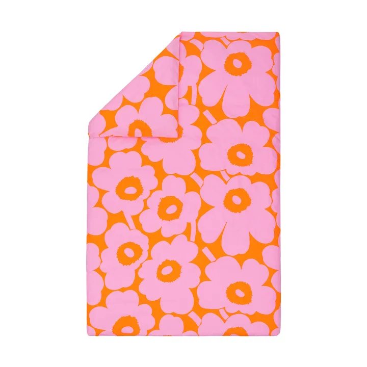 Unikko Deckenbezug 150x210cm - Orange-pink - Marimekko