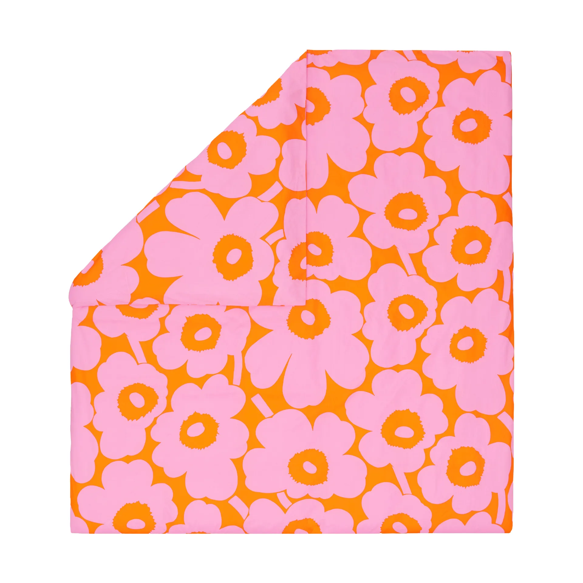 Unikko Deckenbezug 220x240cm, Orange-pink Marimekko