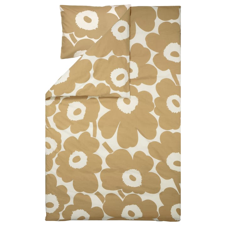 Unikko Deckenbezug Baumwolle-Hanf 150 x 210cm - Beige - Marimekko