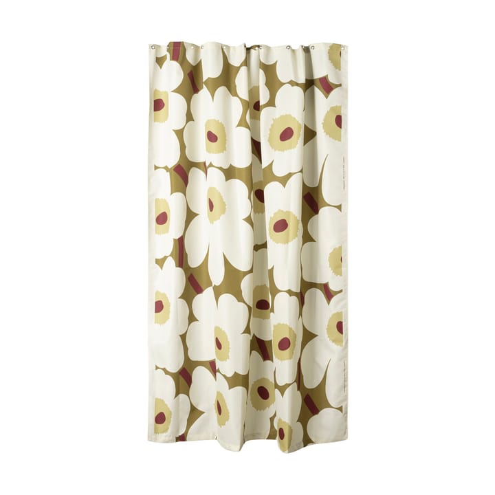 Unikko Duschvorhang - Green umber-cream - Marimekko