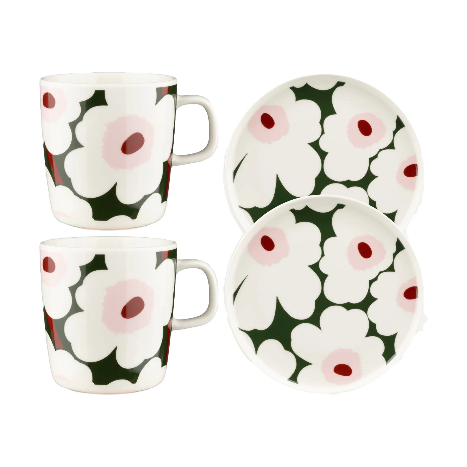 Unikko Frühstücksset, Grün Marimekko