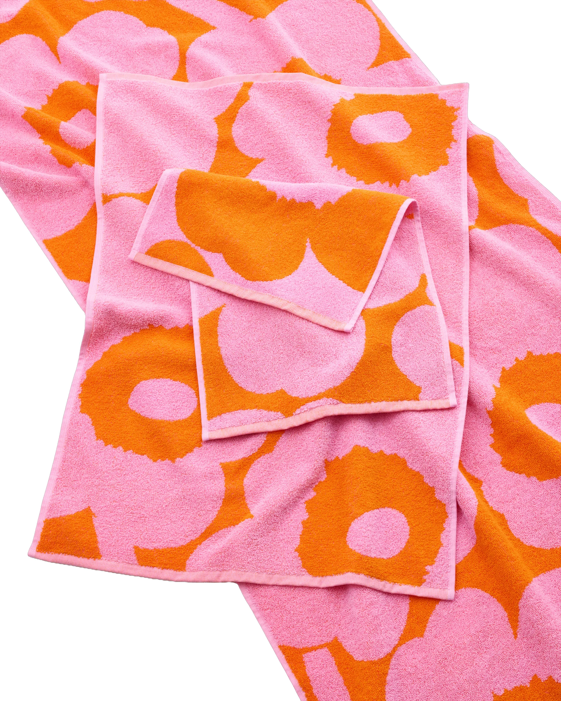 Unikko Gästehandtuch 30x50 cm, Orange-pink Marimekko