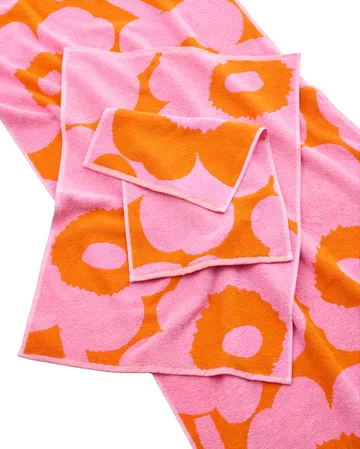 Unikko Gästehandtuch 30x50 cm - Orange-pink - Marimekko