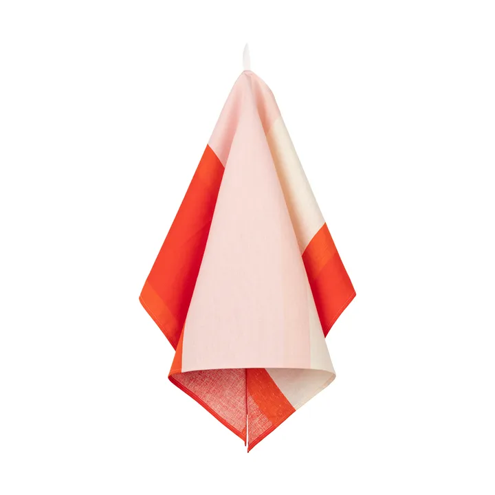 Unikko Geschirrtuch 47x70 cm - Off white-pink-orange red - Marimekko
