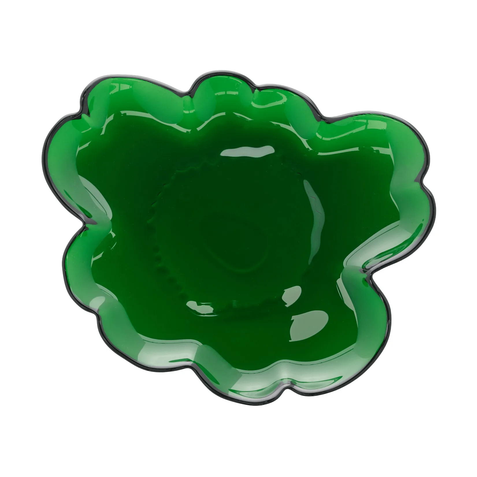 Unikko Glasteller 20 cm, Grün Marimekko