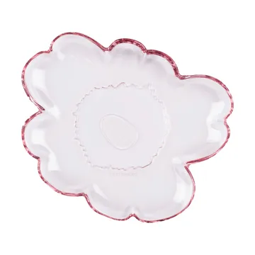 Unikko Glasteller 20 cm - Light pink - Marimekko