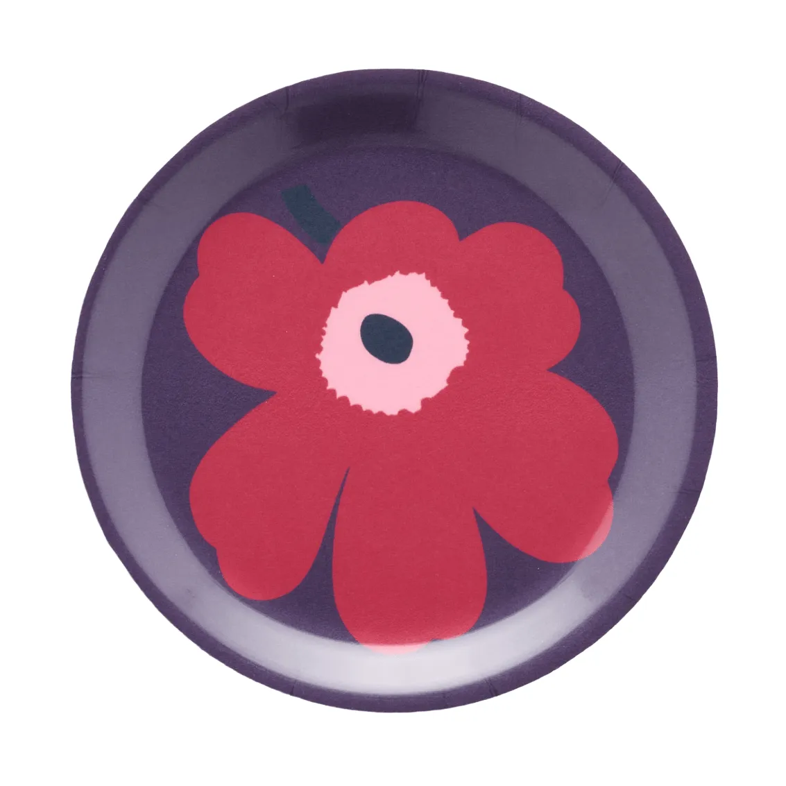 Unikko Glasuntersetzer, Pflaume-Cranberry-Rose, Ø11 cm Marimekko