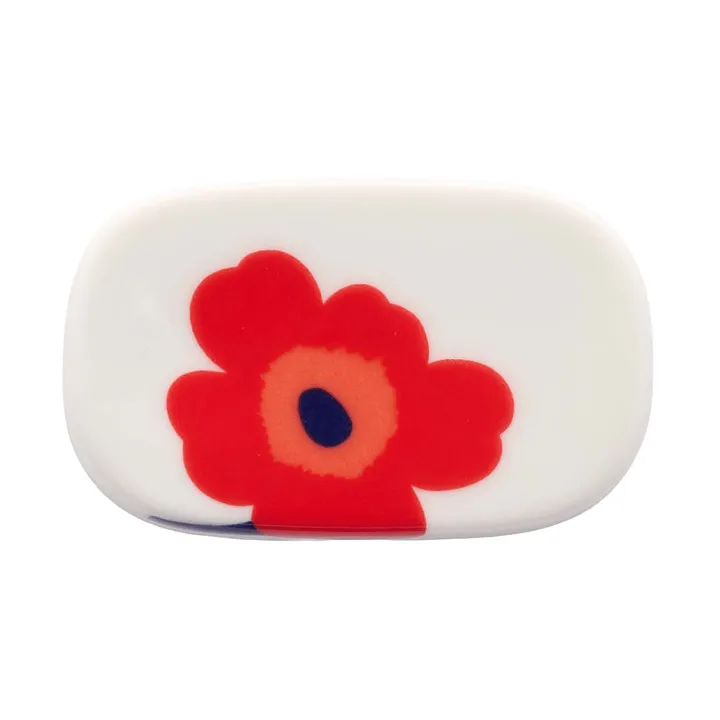 Unikko Halter für Essstäbchen - Weiß-Rot-Blau - Marimekko