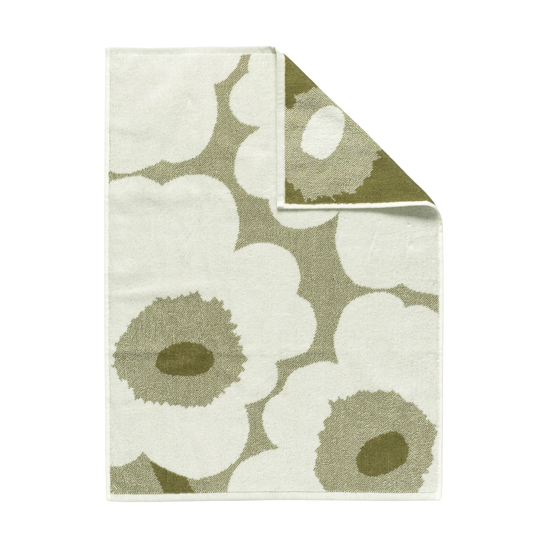 Unikko Handtuch 50x70cm, Green umber-cream Marimekko
