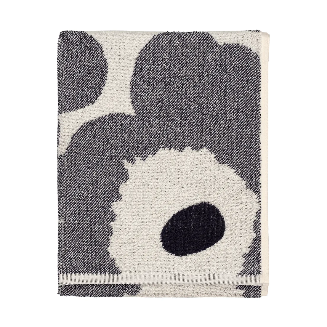 Unikko Handtuch 50x70cm, Off white-blueberry Marimekko