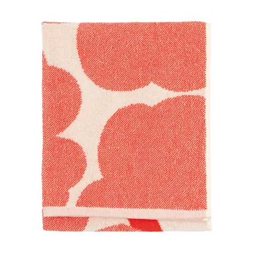 Unikko Handtuch 50x70cm - Off white-orange red - Marimekko