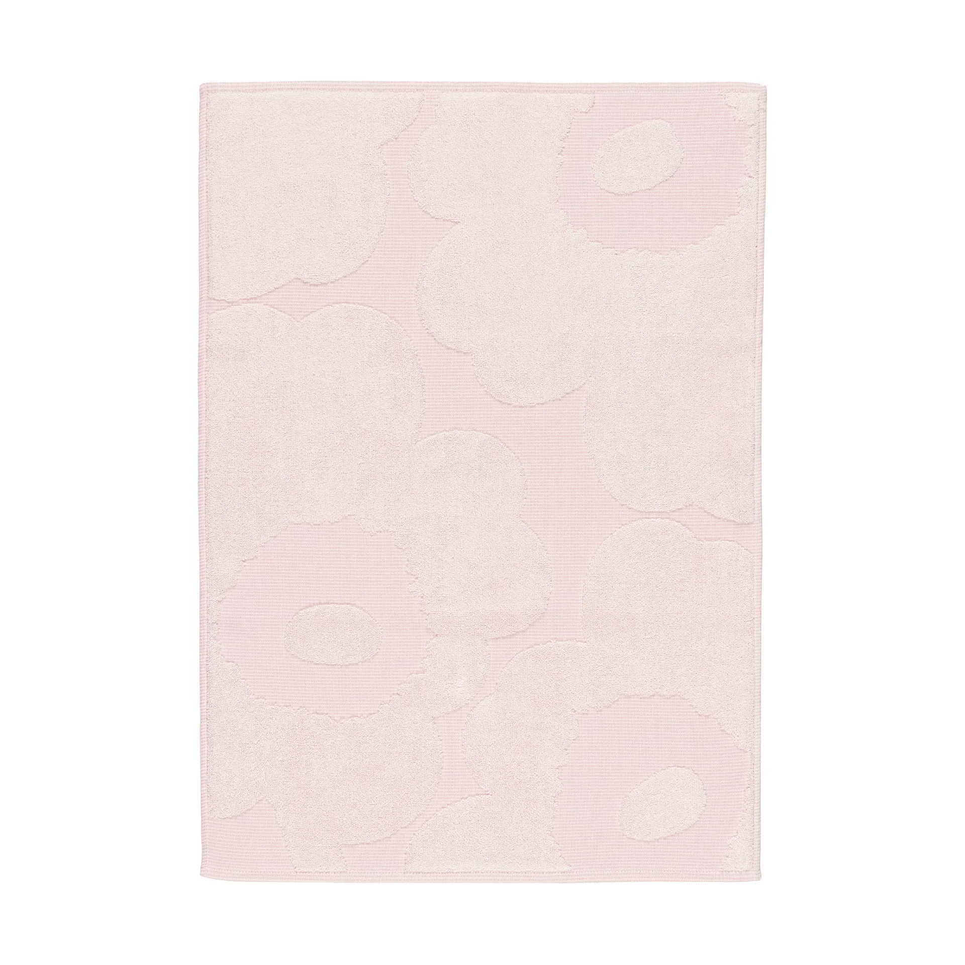 Unikko Handtuch 50x70cm, White-light pink Marimekko